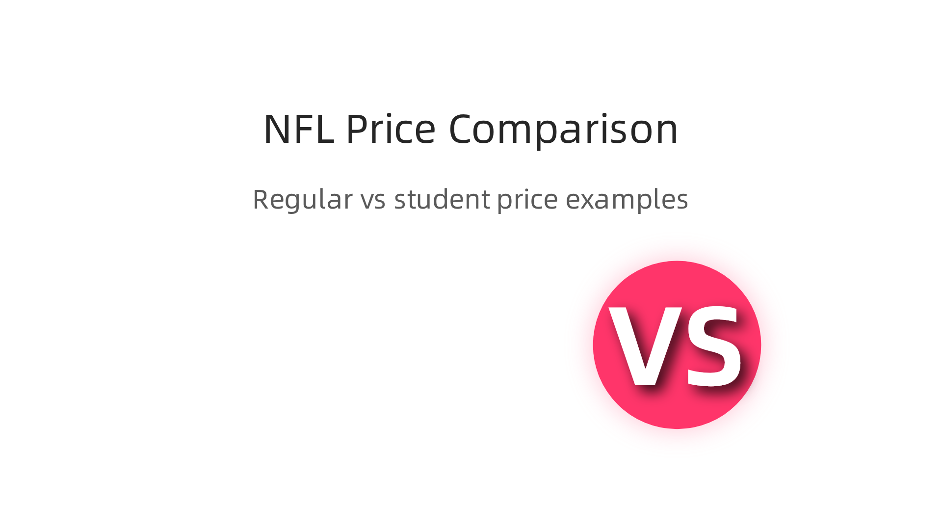 An infographic illustrating the potential cost savings for NFL Sunday Ticket with a student discount, comparing regular price to a discounted student price.