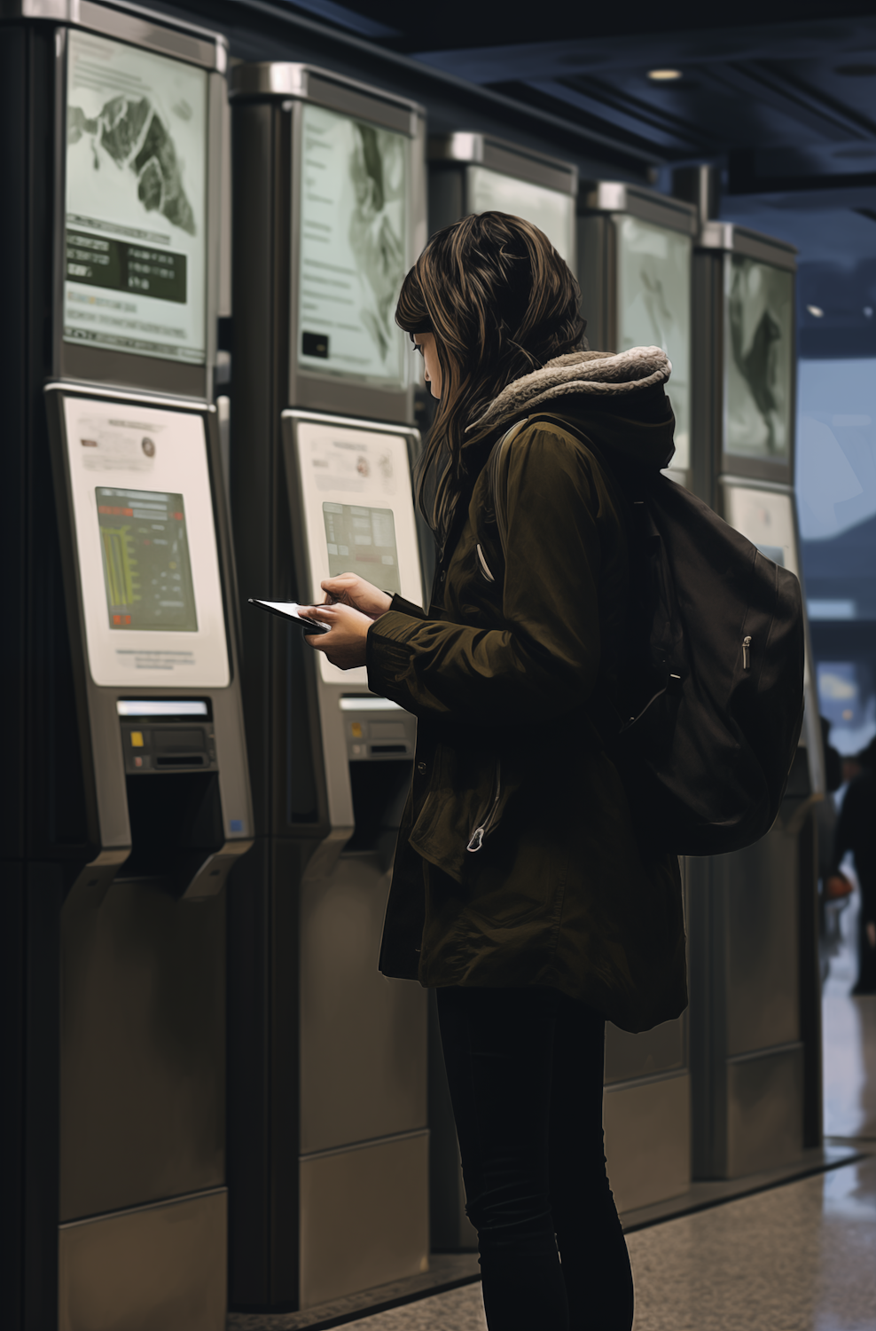 A person seamlessly enters an event by scanning a mobile ticket displayed on their smartphone, illustrating modern delivery convenience.