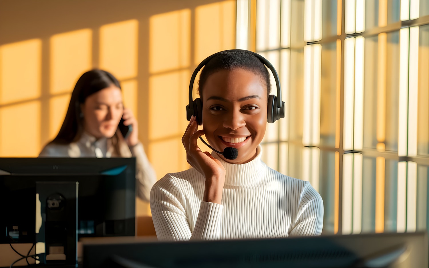 A modern sales professional engaging with clients from a home office, embodying the flexibility and earning potential of high-ticket sales.